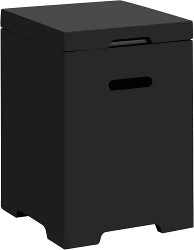 Miniatura 6 de ECOTOUGE Mesa de cubierta de tanque de propano, 15.5 pulgadas para mesa de fuego, mesa oculta cilíndrica para exteriores para fogata de gas