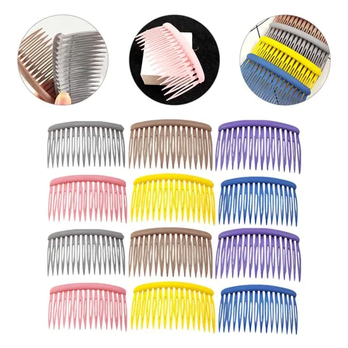 Miniatura 9 de 12 peines laterales para mujer, peinetas de peluquería para peinar, elegantes peines para uso doméstico, adecuados para todo tipo de cabello, peines