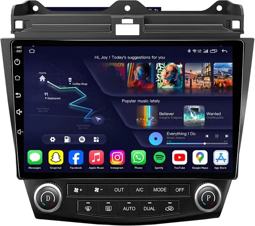 Miniatura 10 de [4Core+64G] Car Radio Stereo for Honda Accord 7th 2003 2004 2005 2006 2007: 10.1'' 1280 * 800 HD Touch Screen Head Unit Replacement with