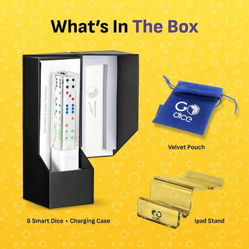 Miniatura 4 de GoDice Paquete completo - 6 dados inteligentes conectados. Trae los mejores juegos de dados de todos los tiempos al siglo XXI. Juegos educativos