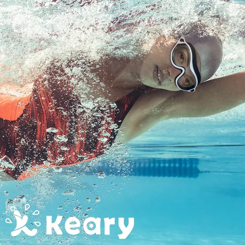 Miniatura 6 de Keary Paquete de 2 gafas de natación para adultos y jóvenes con junta de silicona suave, protección UV antivaho sin fugas, gafas de visión clara