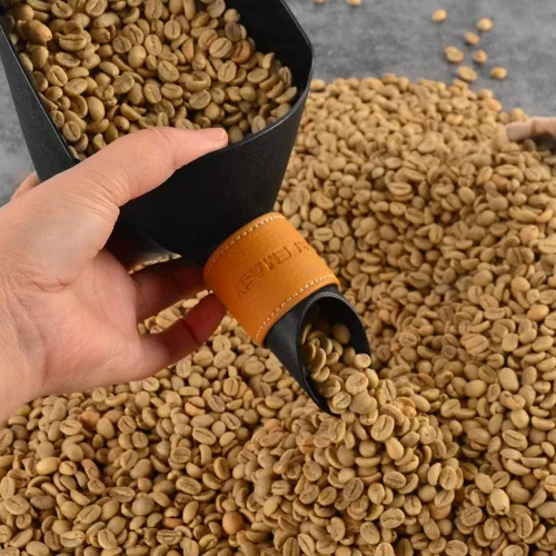 Miniatura 4 de CAFEMASY Cuchara medida de café en grano de café, pala Kilo Bean Scooper (negra-pequeño)