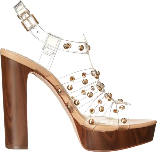 Miniatura 6 de Jessica Simpson Rienne - Sandalias de tacón gladiador con plataforma enjaulada para mujer