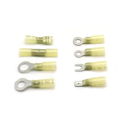 Miniatura 4 de TMAX 250 conectores de cable termorretráctiles – Kit de terminales eléctricos surtidos, kit de terminales automotrices marinos impermeables