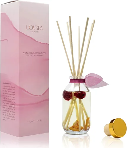 Miniatura 22 de Set de difusor de cañas, difusor de aceite perfumado con aroma a ámbar romántico y varillas, accesorios de fragancia para el hogar para decorar