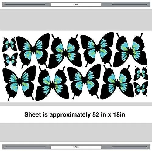 Miniatura 2 de calcomanía decorativo para pared de mariposas por chromantics