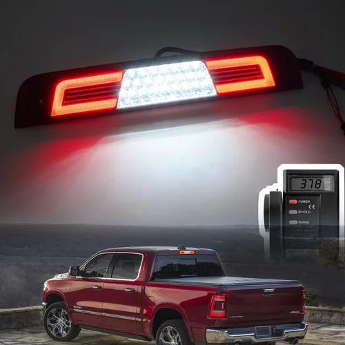 Miniatura 2 de Tercera luz de freno LED de repuesto para RAM 1500 2019 2020 2021 2022 2023 2024 RAM 1500 Pickup LED rojo 3er centro de freno de montaje alto