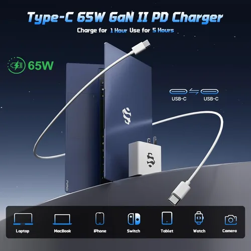 Miniatura 3 de NIMO Portátil IPS FHD de 15,6", 4 GB de RAM 128 GB SSD Intel N150 (Beat a i3-10110U, 4 núcleos hasta 3,6 GHz) con 65 W tipo C, huella digital