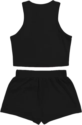 Miniatura 2 de Verdusa Conjunto de 2 piezas para mujer, camiseta corta sin mangas y pantalones cortos