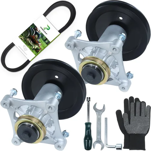 Miniatura 12 de Kit de montaje de husillo 587819701 preengrasado con polea 532199789 que reemplaza Craftsman 587819701 Mandril Assembly Craftsman 42 187292 187281 1