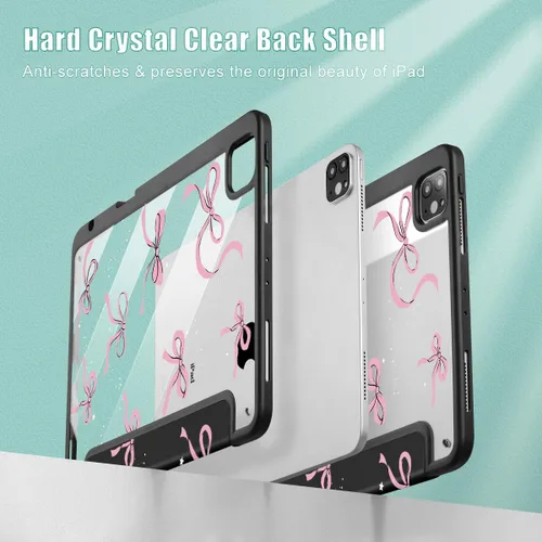 Miniatura 8 de May Chen Funda para iPad Pro de 11 pulgadas M2 de 4ª generación 2022, iPad Pro 11 de 3ª/2ª/1ª generación, Funda con cubierta trasera transparente a