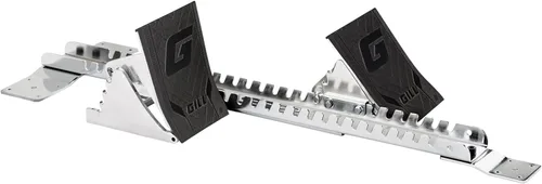 Gill Athletics Pedales de aluminio fundido S2 Starting Block de 8 pulgadas de alto, diseñados para competiciones de alto nivel en pista y campo, los