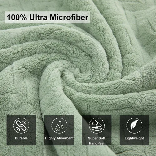 Miniatura 2 de Juego de 4 toallas de baño suaves de microfibra ultra suave, toallas de baño altamente absorbentes, toallas de ducha de secado rápido para baño