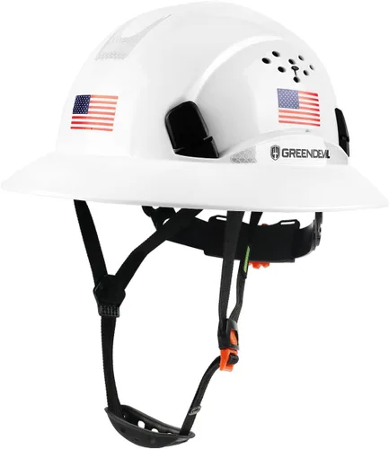 Miniatura 10 de Casco de seguridad de construcción ventilado de ala completa, casco de seguridad aprobado por la OSHA Cascos De Construcción, cascos de trabajo