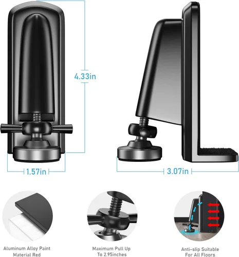Miniatura 4 de Cerraduras de puerta portátiles, tapones de puerta, piezas de repuesto de cerradura de puerta de seguridad, dispositivo bloqueador de puerta