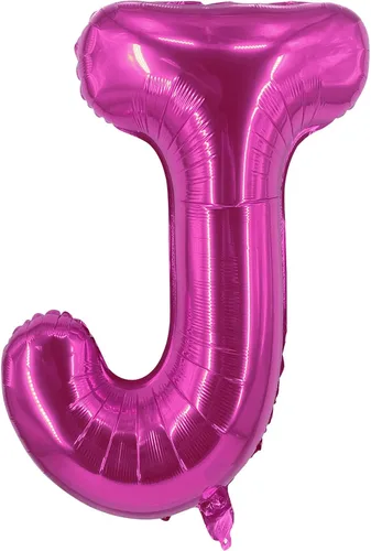Miniatura 20 de Lovoir Globos grandes de 40 pulgadas de color rosa intenso con la letra H de gran tamaño, globo de helio de aluminio de Mylar para decoración