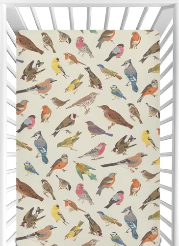 Miniatura 25 de CaTaKu Sábanas de cuna para niñas y niños – Sábanas de bebé bohemias con flores silvestres, sábanas de colchón neutro para cuna para cama