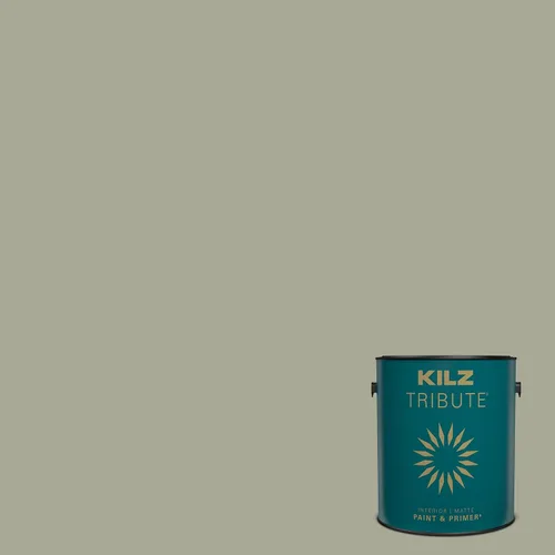 Miniatura 159 de KILZ TRIBUTE Pintura e imprimación, para interiores, semibrillante, Vintage Indigo, 1 galón Índigo Victoria