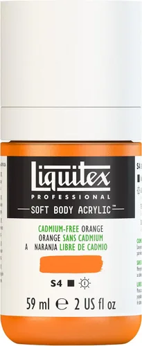 Miniatura 134 de Liquitex Professional Soft Body - Pintura acrílica, botella de 2 onzas (59 ml), blanco titanio Titanio Blanco