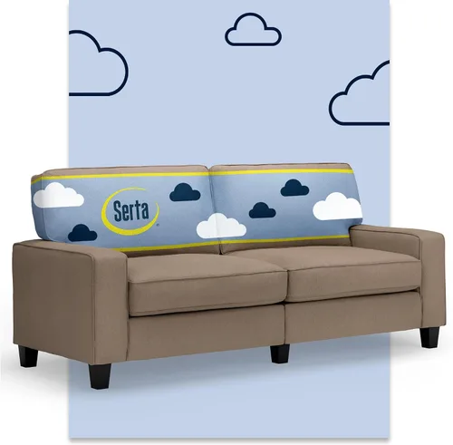 Miniatura 28 de Serta Palisades Sofás Tapizados para Sala, Sofá de Diseño Moderno, Tela, Beige