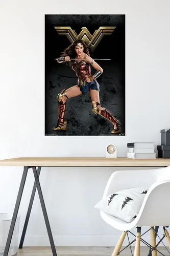 Miniatura 4 de Trends International DC Comics Movie - Póster de pared de la Liga de la Justicia - Mujer Maravilla, 22.375 x 34 pulgadas, versión premium sin marco