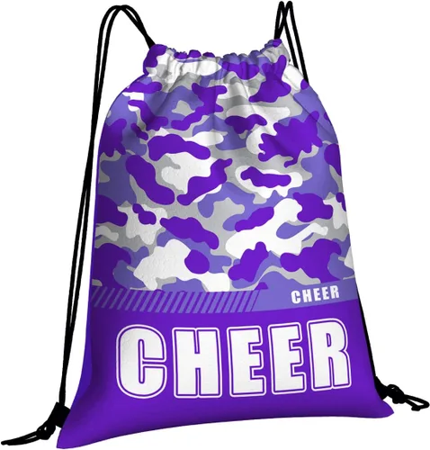 Miniatura 51 de Mochila con cordón impermeable para gimnasio, bolsas con cordón, bolsa de cuerda deportiva, mochila de camuflaje, Bolsas con cordón Cheer - Bolsas