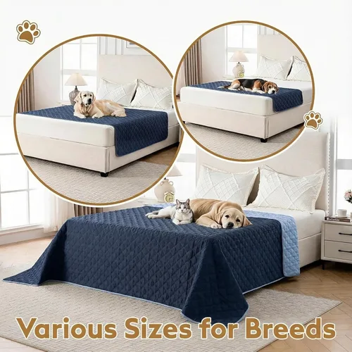 Miniatura 4 de FunFurry Manta impermeable para perro, funda de sofá lavable para perros, funda reversible para cama de perro, protector de muebles de sofá