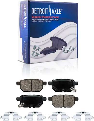 Miniatura 46 de Detroit Axle - Pastillas de Freno para Nissan Altima Sentra 350Z Juke INFINITI G35, Pastillas de Freno Cerámica Delanteras y Traseras Reemplazo