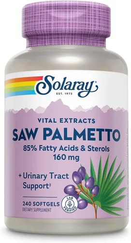 Miniatura 7 de SOLARAY - Extracto de palma enana americana – Salud de próstata y apoyo del tracto urinario – 136 mg de ácidos grasos y esteroles – verificado