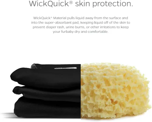 Miniatura 3 de Pet Parents - Bandas abdominales y extensores lavables prémium para perros machos - Pañales para perros machos - Paquete de 3 - Color: negro