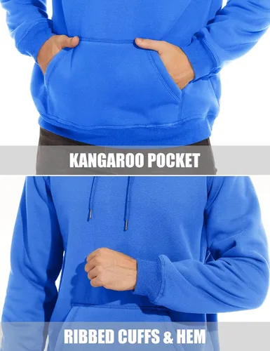 Miniatura 6 de MAGCOMSEN Sudadera con capucha de forro polar Sherpa para hombre