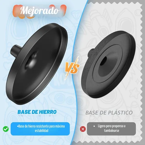 Miniatura 3 de Globo de 33 cm para niños y adultos, globo mundial interactivo para niños con base estable de metal pesado, superficie HD impermeable y escribible