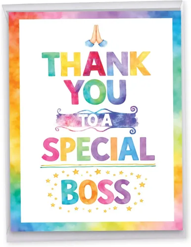 Miniatura 11 de NobleWorks - Tarjeta de felicitación de agradecimiento divertida jumbo de nosotros de 8.5 x 11 pulgadas con sobre (paquete de 1) gran gran