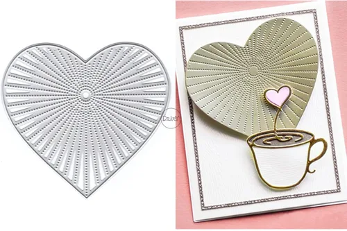 Miniatura 17 de DzIxY Troqueles de corte de metal en forma de corazón simples para kit de fabricación de tarjetas, juegos de troqueles de papel en relieve, 7
