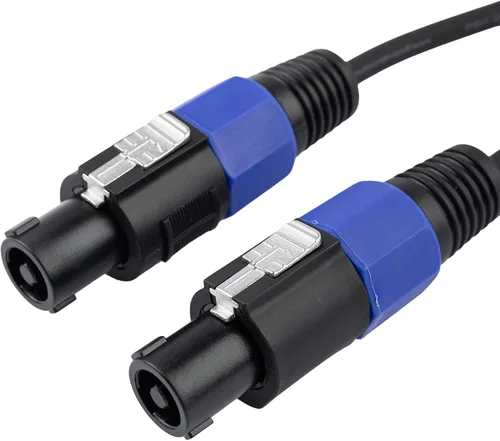 Miniatura 10 de Cableworks Por Gator Cases Backline Series Conector de bloqueo giratorio estándar de 25 pies a conector de bloqueo giratorio Cable de altavoz