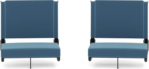 Miniatura 45 de Flash Furniture - asiento cómodo para usar en gradas de Flash - soporta 500 libras Silla de estadio ligera con asa y asiento ultra acolchado