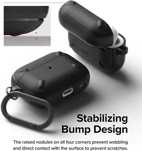 Miniatura 5 de Ringke Onyx [Se siente bien en la mano] Compatible con AirPods Pro de 2ª generación, tecnología antihuellas que evita manchas grasas, agarre Negro