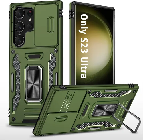 Miniatura 23 de ANGELAS - Funda a prueba de golpes para Samsung Galaxy S23 Plus, parachoques de silicona TPU con protección anticaídas, cubierta deslizante