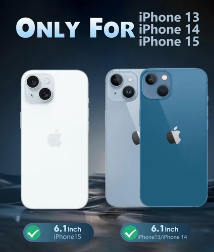 Miniatura 1255 de FNTCASE Funda para iPhone 13 Pro-Max: Fundas magnéticas transparentes compatibles con Magsafe Slim anti amarillamiento protección contra caídas