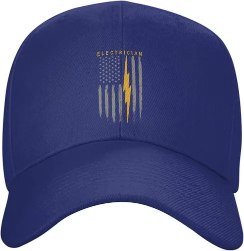 Miniatura 17 de Gorra de béisbol de electricista estadounidense con bandera de Estados Unidos