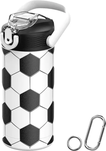 Miniatura 19 de MYFOREST - Botella de agua aislada para niños de 14 onzas / 13.5 fl oz, forro sin olor, 3D Touch No Plastic Taste, Surgical Steel - No Chemical