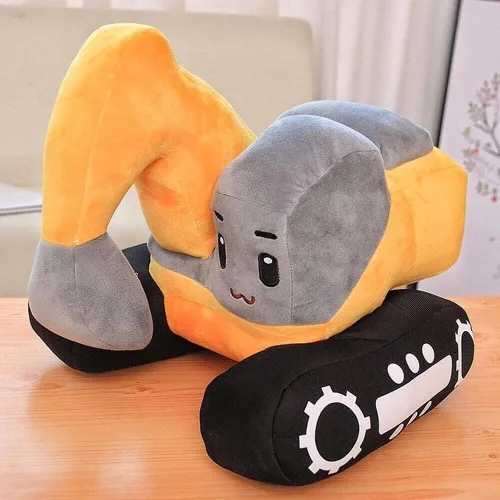 Miniatura 2 de XIYUAN Almohada de peluche de camión de juguete de construcción suave de 11 pulgadas, juguete de camión de juguete súper linda, juguetes de felpa