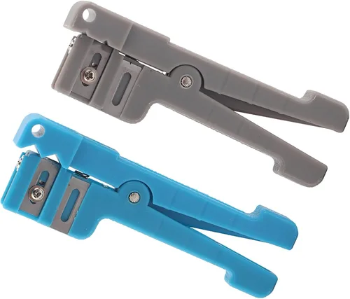 Miniatura 3 de Pelacables de fibra óptica para pelar cables coaxiales, herramienta cortadora de cables 45-163 + 45-162