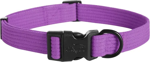 Miniatura 10 de lynxking Collar de perro suave acolchado transpirable de algodón sólido fuerte ajustable collar para mascotas para cachorros pequeños