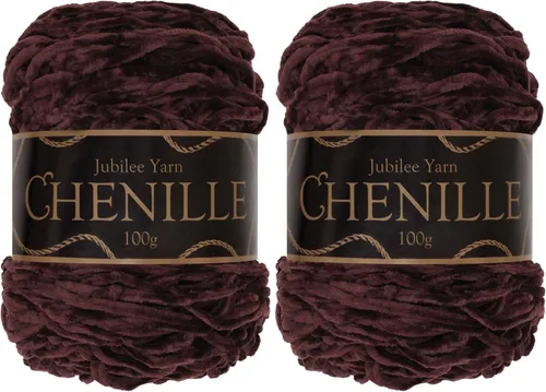 Miniatura 25 de JubileeYarn - Hilo de chenilla (3.53 oz/poliéster peinado, circonita), 1 pastel