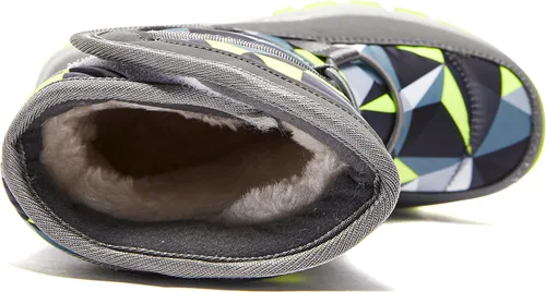 Miniatura 5 de GUBARUN - Botas de nieve para niños impermeables antideslizantes resistentes al frío zapatos para invierno y climas fríos para niños pequeños
