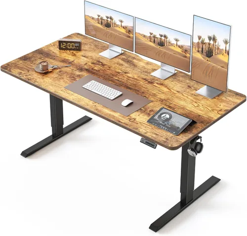 Miniatura 24 de BANTI Escritorio de pie de 48 × 24 pulgadas, ergonómico, altura eléctrica ajustable, para sentarse y ponerse de pie, escritorio de oficina para Arce