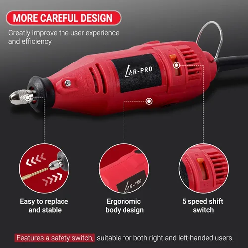 Miniatura 3 de AR-PRO Kit de afilado eléctrico de motosierra de 110 V/180 W, herramienta de afilado de motosierra de alta velocidad, incluye afilador de cadena