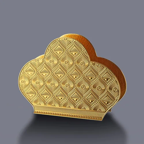 Miniatura 3 de Alisveristime Servilletero Zamac - Organizador decorativo elegante de metal para uso en mesa o encimera (dorado)