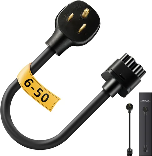 Adaptador NEMA 6-50 para conector móvil Tesla Gen 2, adaptador de cargador EV de salida de soldadura de 240 V 32 A, carga resistente de nivel 2 para